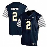 Notre Dame Fighting Irish 2 Chris Brown Navy College Football Jersey Dzhi,baseball caps,new era cap wholesale,wholesale hats
